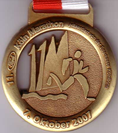 Urkunde Köln-Marathon 2007